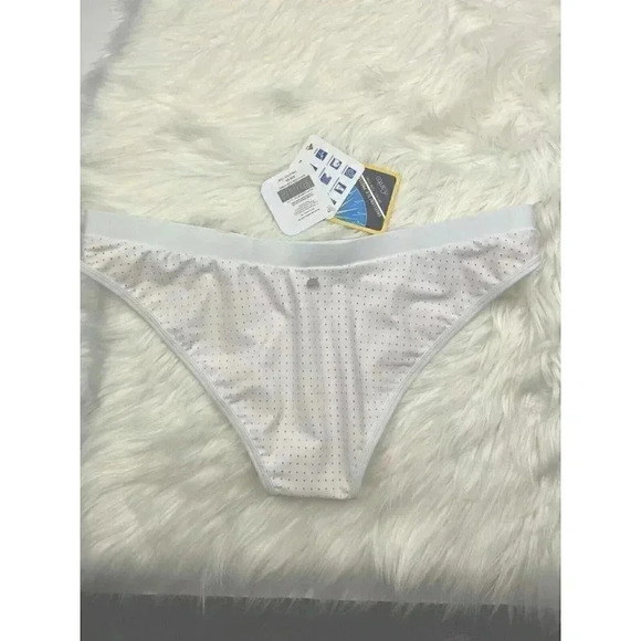 NEW Fabletics Valentina Cheeky Swim Bottom Size XL 12/14 White Bikini Solid - Picture 5 of 6